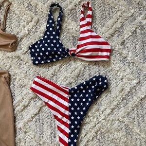 NEVER WORN Patriotic Stars and Stripes Bikini